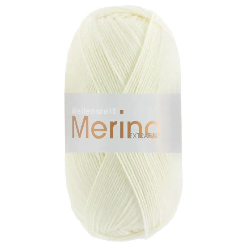 Meilenweit 100 Merino Extrafine Uni Sockenwolle
