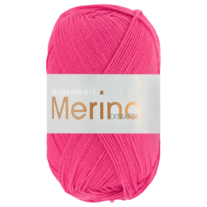 Meilenweit 100 Merino Extrafine Uni Sockenwolle