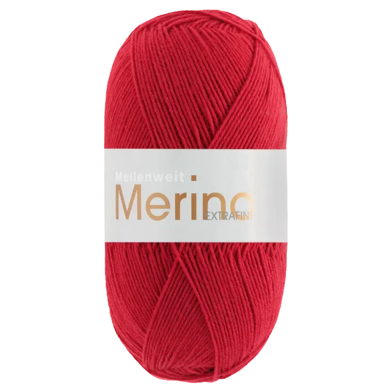 Meilenweit 100 Merino Extrafine Uni Sockenwolle