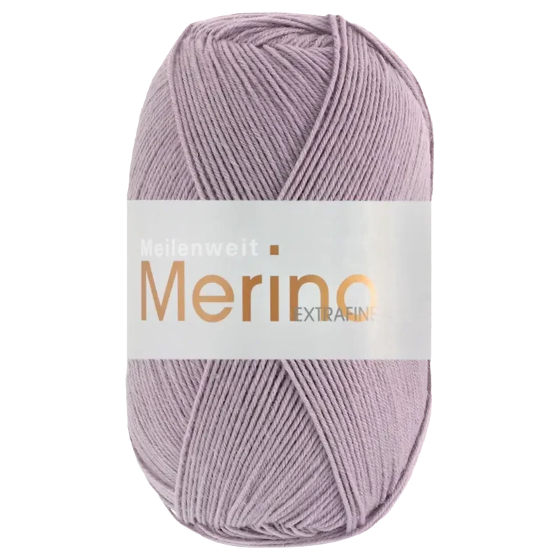Meilenweit 100 Merino Extrafine Uni Sockenwolle