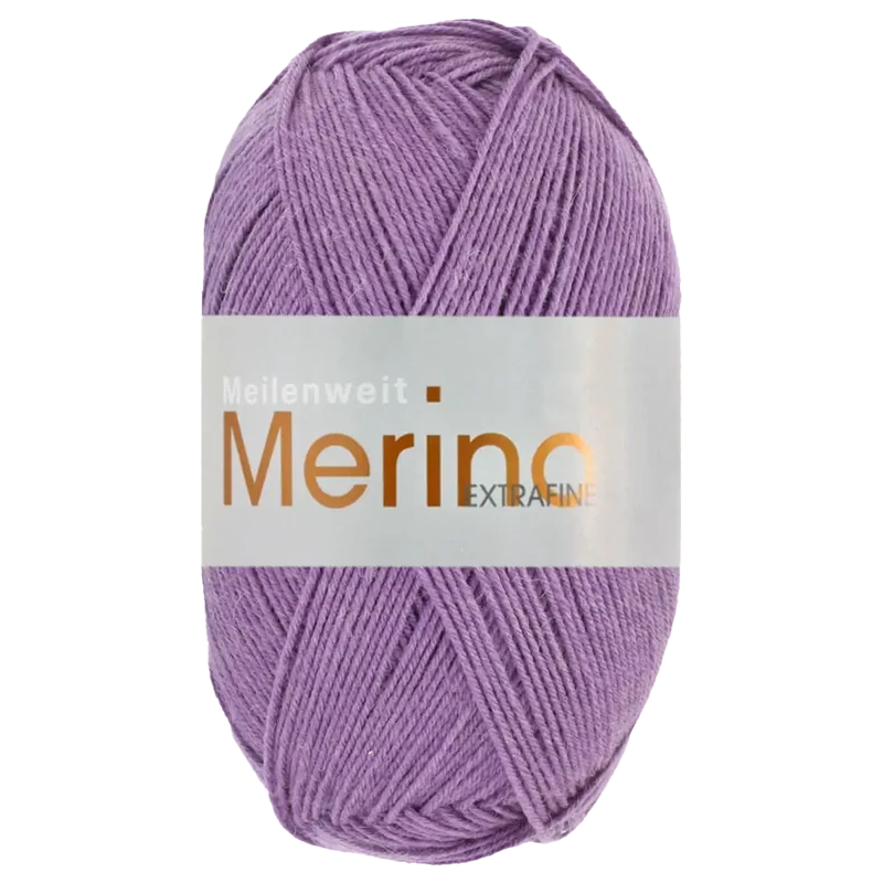 Meilenweit 100 Merino Extrafine Uni Sockenwolle
