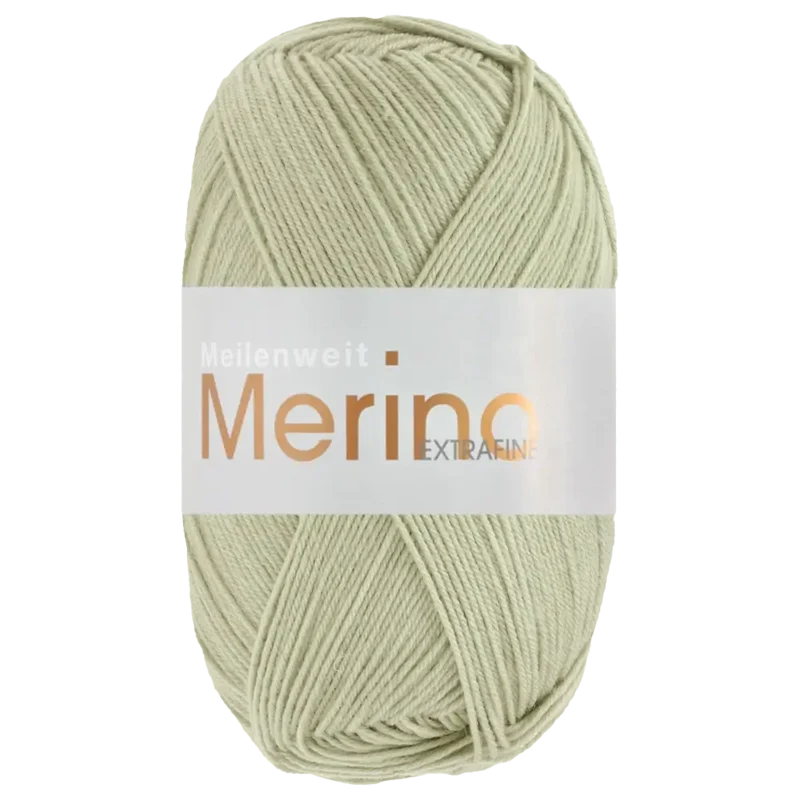 Meilenweit 100 Merino Extrafine Uni Sockenwolle