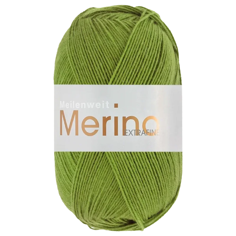 Meilenweit 100 Merino Extrafine Uni Sockenwolle