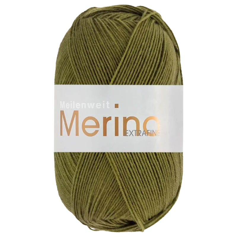 Meilenweit 100 Merino Extrafine Uni Sockenwolle