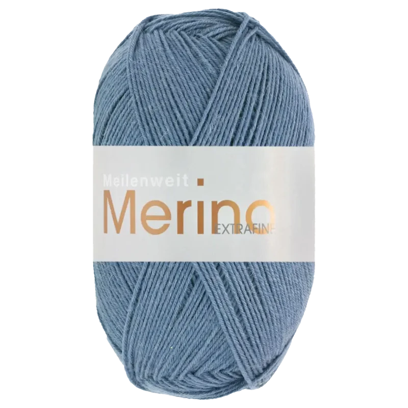 Meilenweit 100 Merino Extrafine Uni Sockenwolle