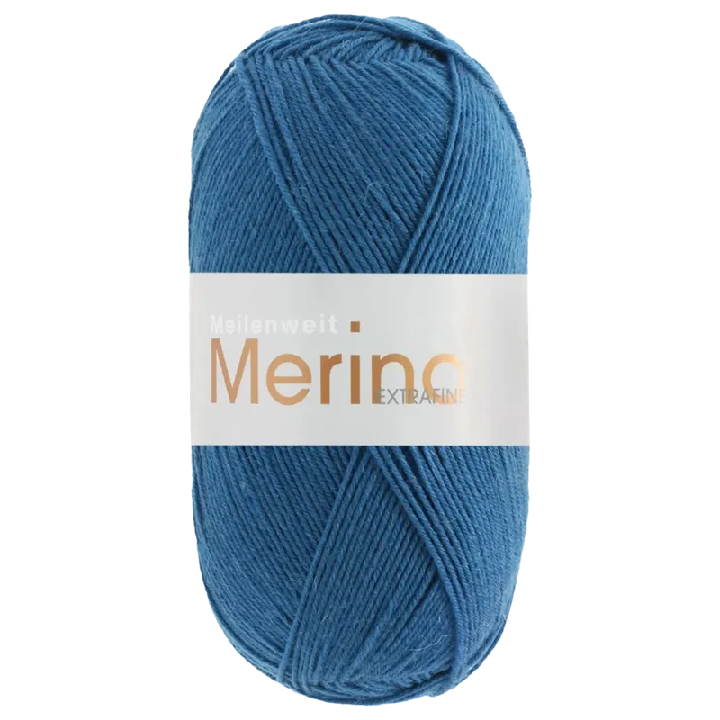 Meilenweit 100 Merino Extrafine Uni Sockenwolle