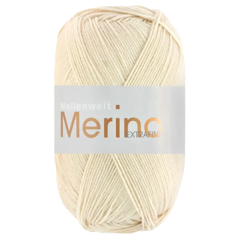 Meilenweit 100 Merino Extrafine Uni Sockenwolle