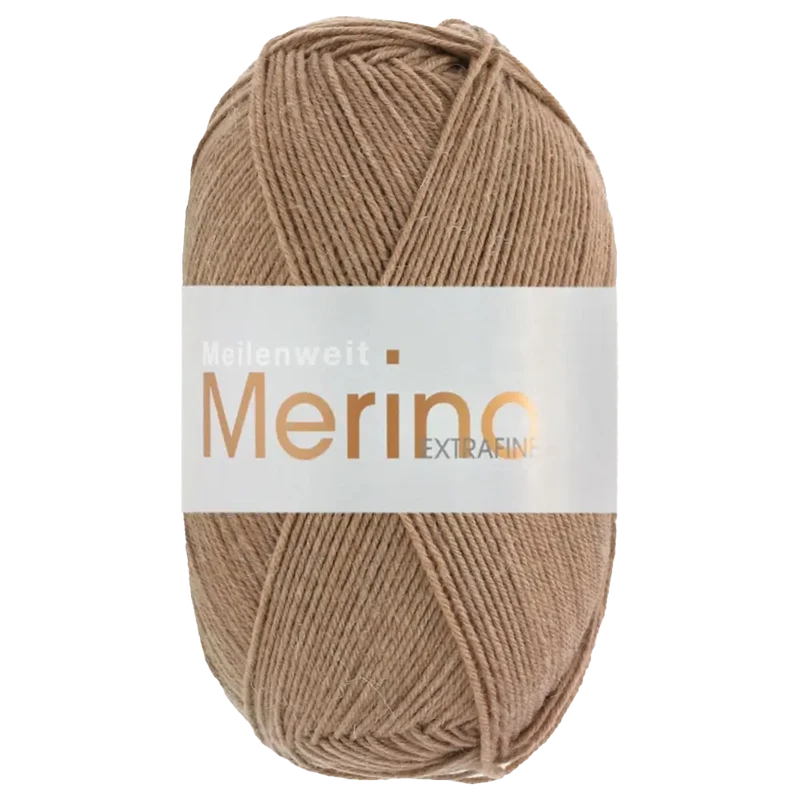 Meilenweit 100 Merino Extrafine Uni Sockenwolle