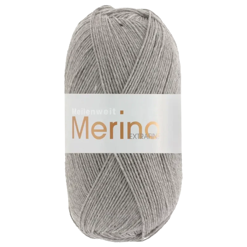Meilenweit 100 Merino Extrafine Uni Sockenwolle