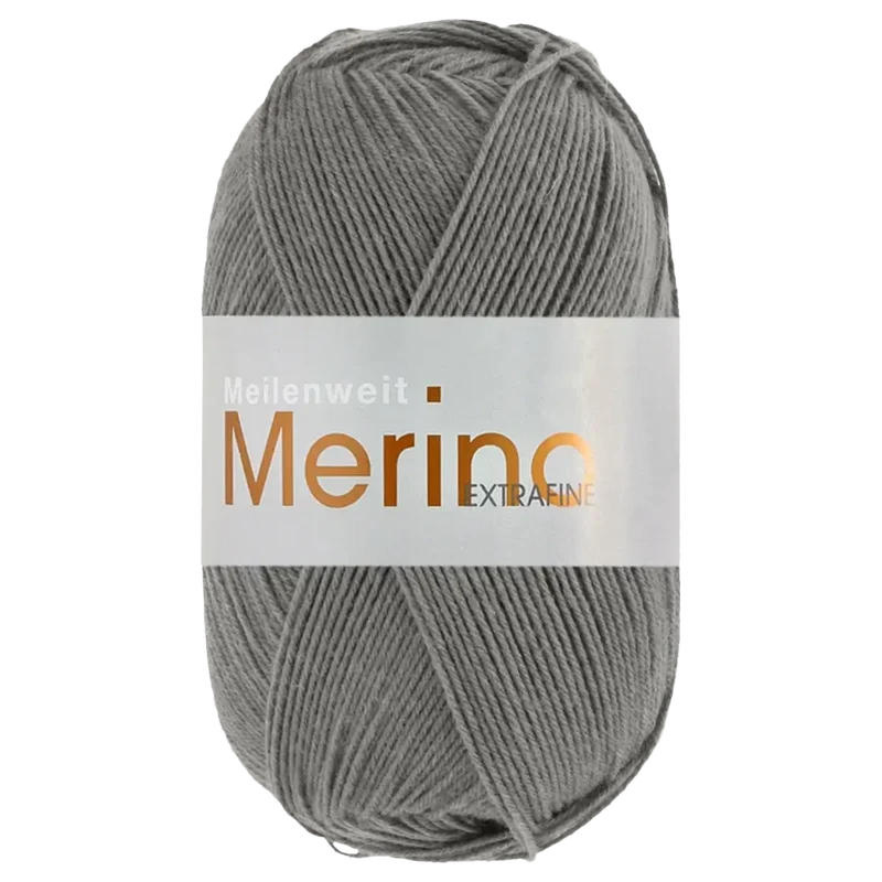 Meilenweit 100 Merino Extrafine Uni Sockenwolle