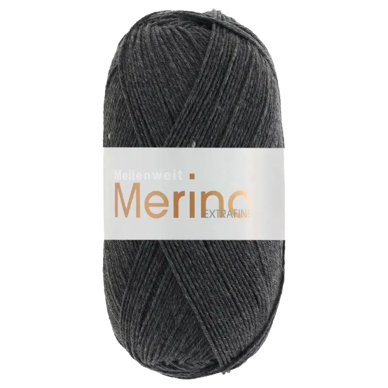 Meilenweit 100 Merino Extrafine Uni Sockenwolle
