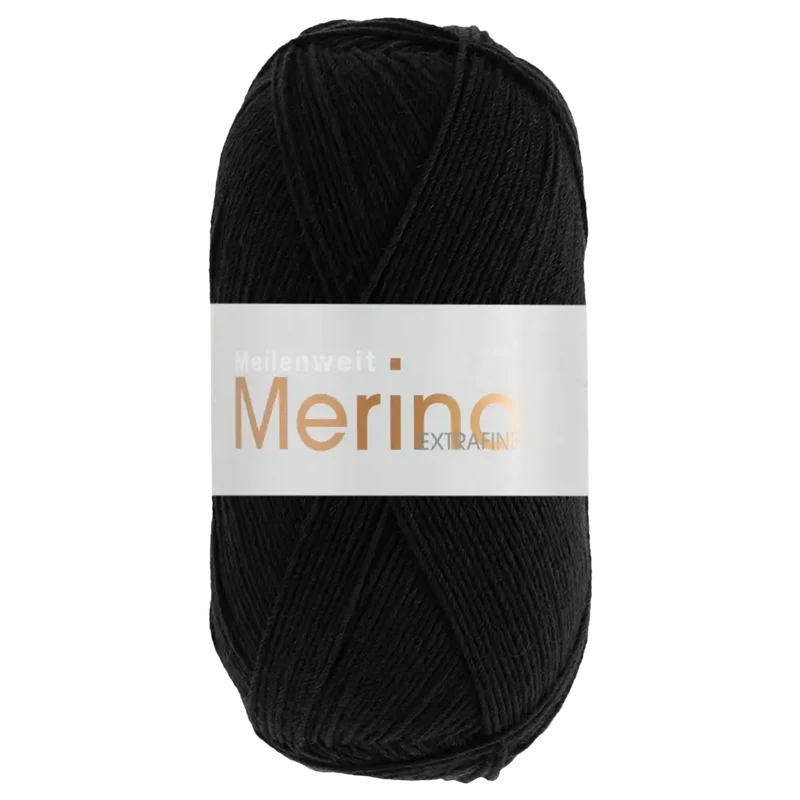 Meilenweit 100 Merino Extrafine Uni Sockenwolle
