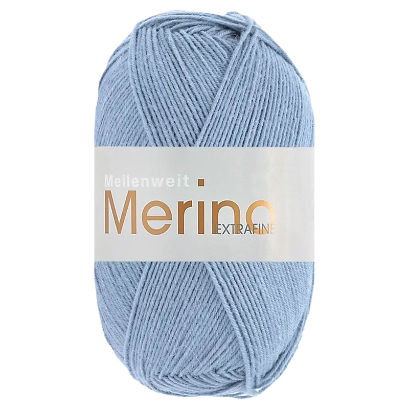 Meilenweit 100 Merino Extrafine Uni Sockenwolle