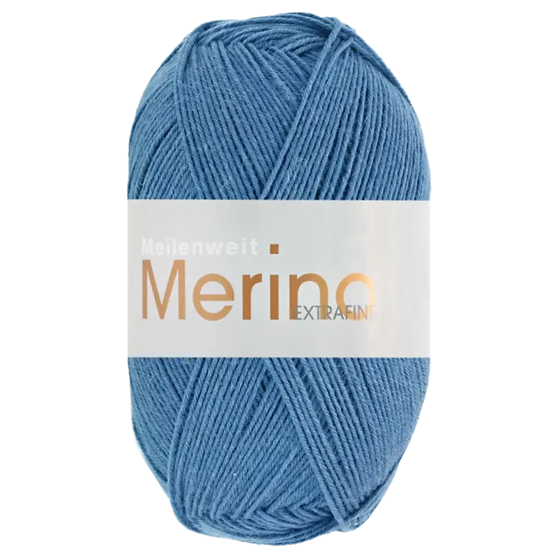 Meilenweit 100 Merino Extrafine Uni Sockenwolle