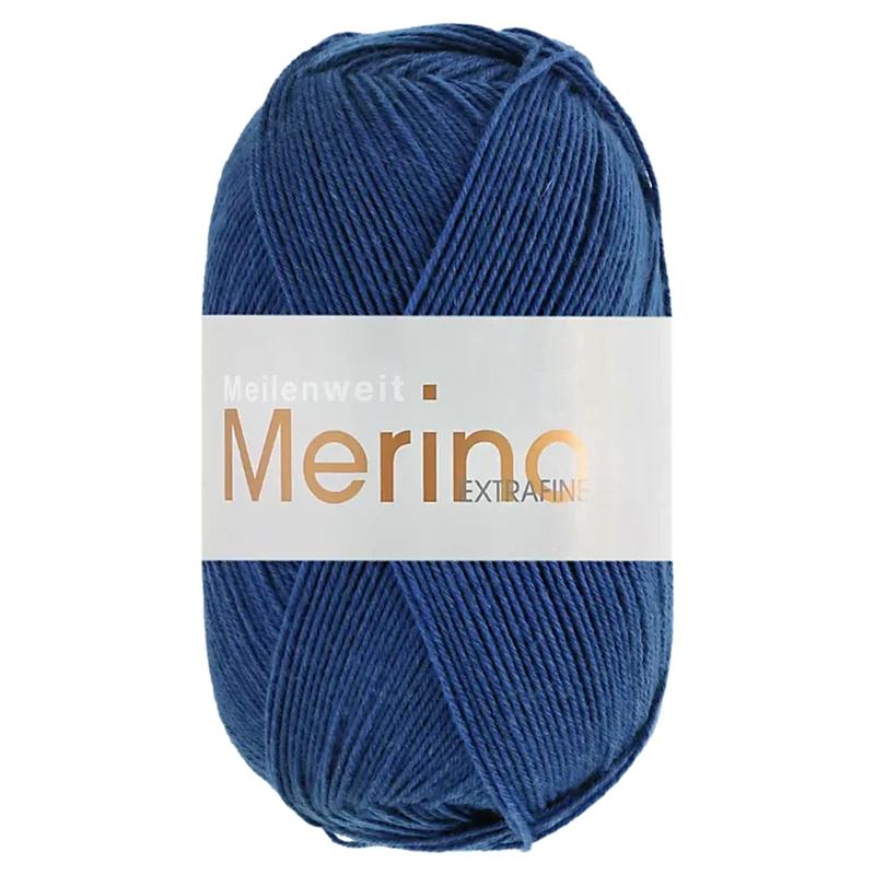 Meilenweit 100 Merino Extrafine Uni Sockenwolle
