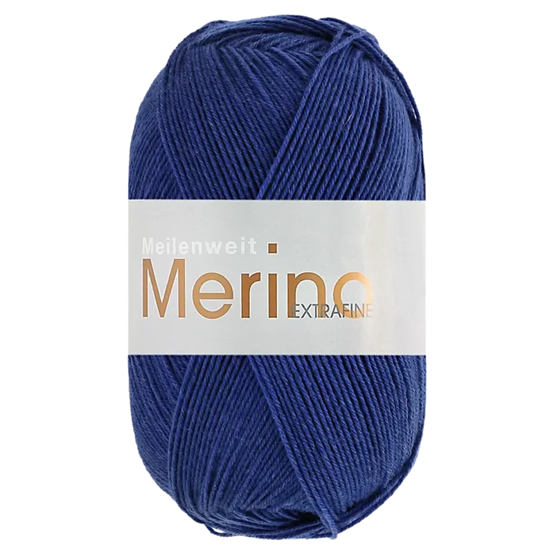 Meilenweit 100 Merino Extrafine Uni Sockenwolle