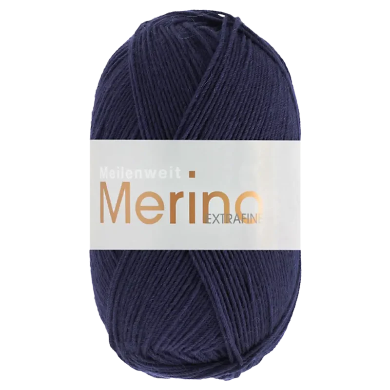 Meilenweit 100 Merino Extrafine Uni Sockenwolle