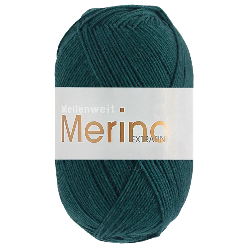 Meilenweit 100 Merino Extrafine Uni Sockenwolle