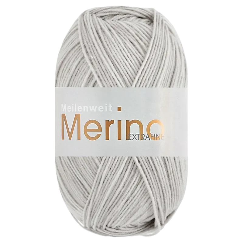 Meilenweit 100 Merino Extrafine Uni Sockenwolle