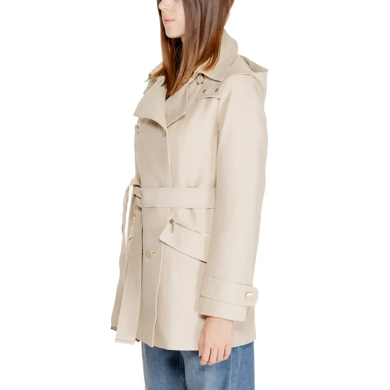 Morgan De Toi Beige Langer Blazer mit Vordertaschen