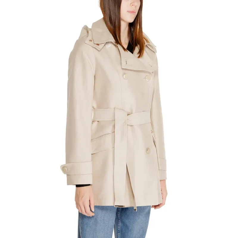 Morgan De Toi Beige Langer Blazer mit Vordertaschen