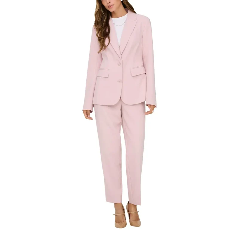 Schwarzer Langarm-Blazer mit Reverskragen und Vordertaschen