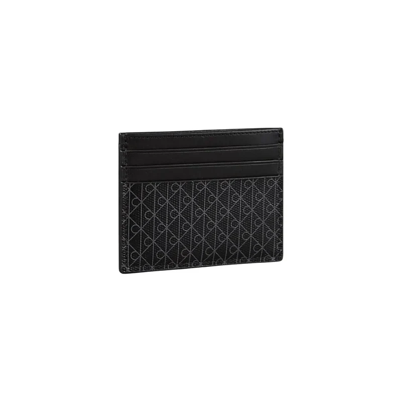 Calvin Klein Herren-Geldbörse Schwarz Print-Tasche 10,5x8x0