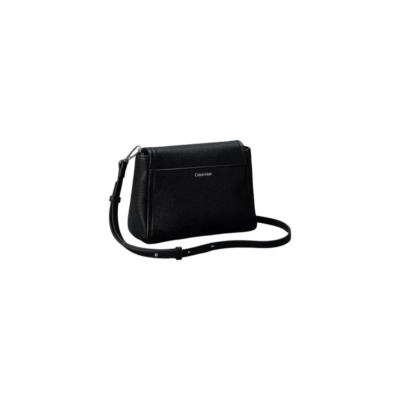 Calvin Klein Schwarze Polyurethan-Handtasche mit Schultergurt