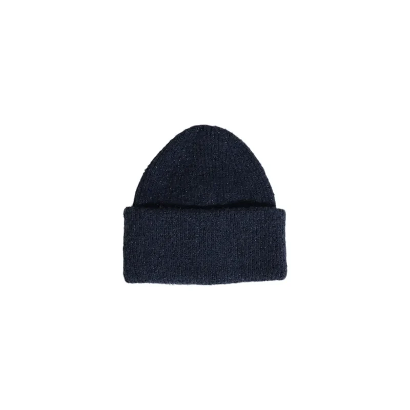 Blaue Polyester-Frauenmütze für Herbst und Winter