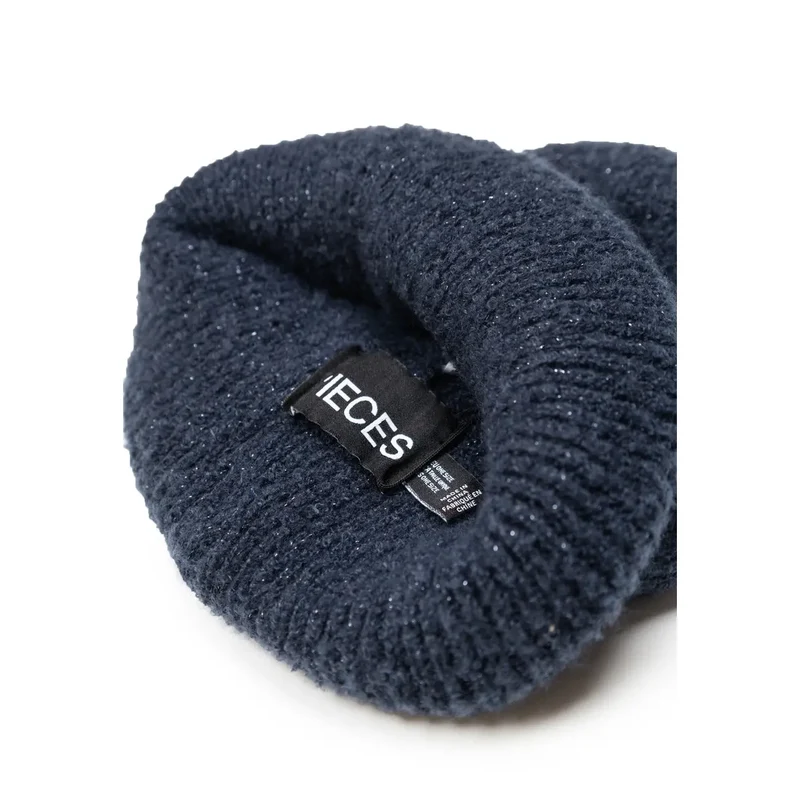 Blaue Polyester-Frauenmütze für Herbst und Winter