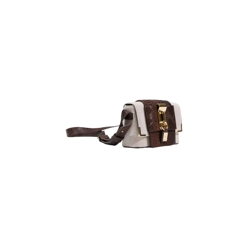 Replay Damen Beige Schultertasche mit Innentasche