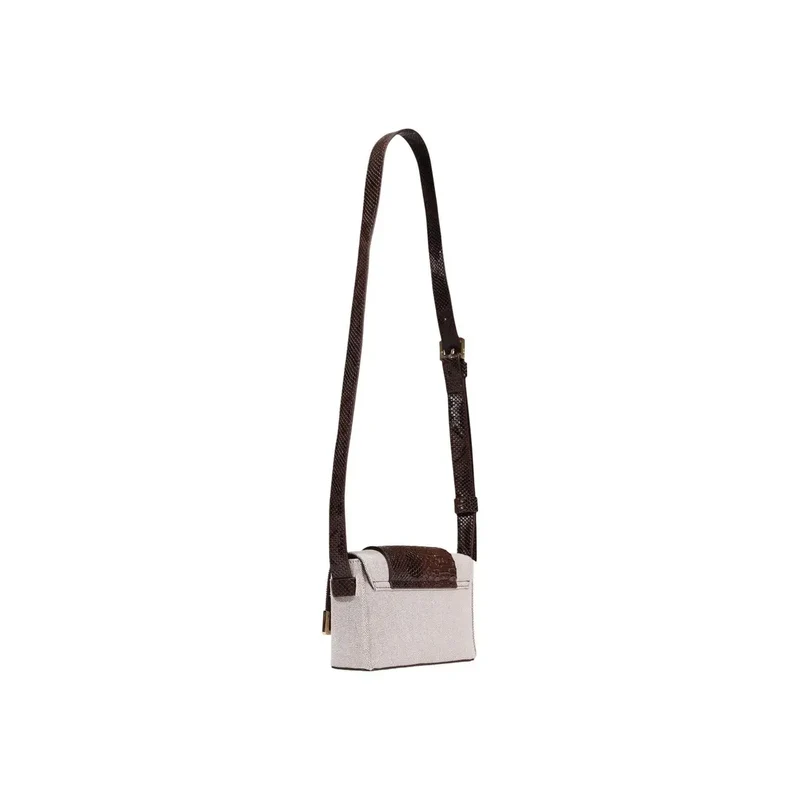 Replay Damen Beige Schultertasche mit Innentasche