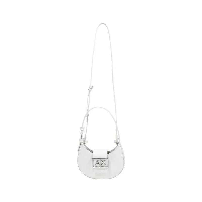 Armani Exchange weiße Handtasche mit Reißverschluss