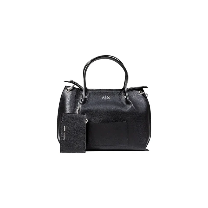 Armani Exchange Schwarze Handtasche mit Innentasche