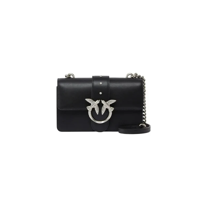 Rosa-Beige Polyurethan-Handtasche mit Innentasche