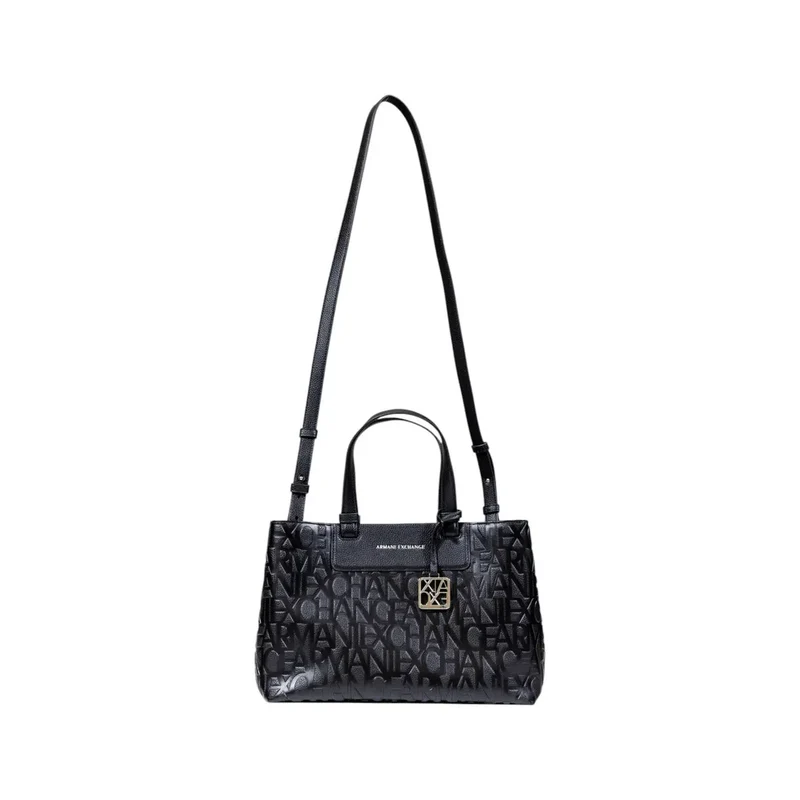 Armani Exchange Schwarze Handtasche mit Schultergurt