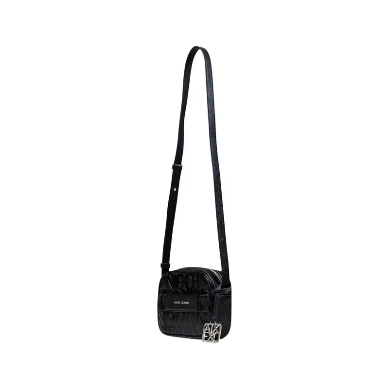 Armani Exchange schwarze Polyester-Reißverschluss-Tasche für Damen