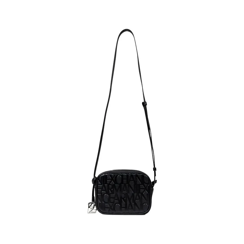 Armani Exchange schwarze Polyester-Reißverschluss-Tasche für Damen
