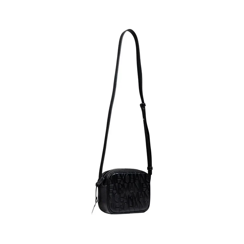 Armani Exchange schwarze Polyester-Reißverschluss-Tasche für Damen