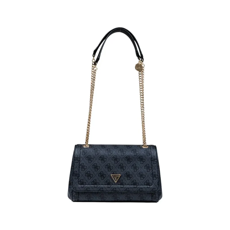 Guess braune bedruckte Polyurethan-Handtasche für Damen
