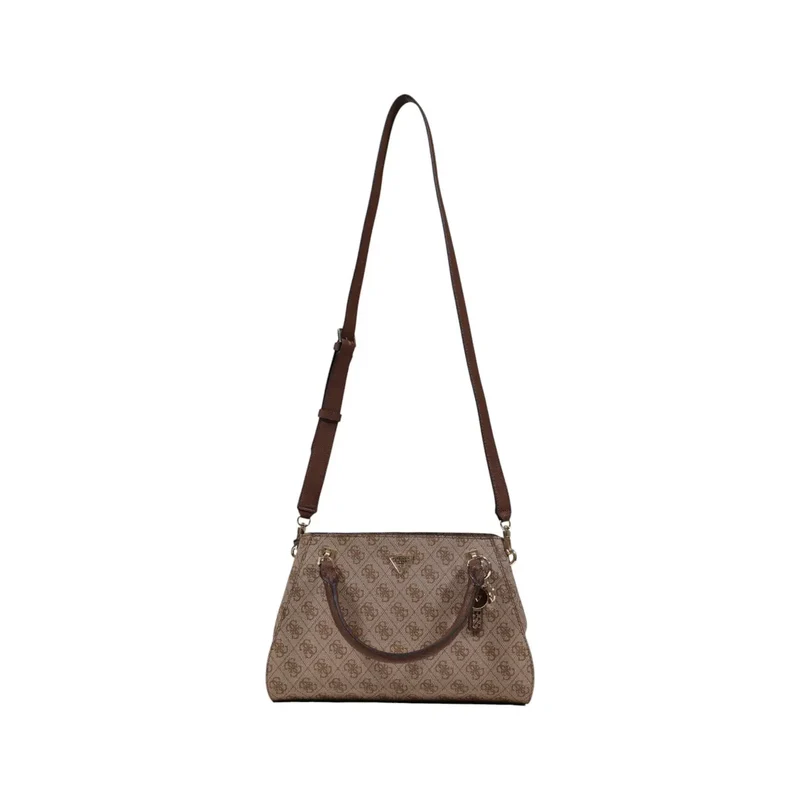 Guess Grauer Druck Handtasche mit Schultergurt
