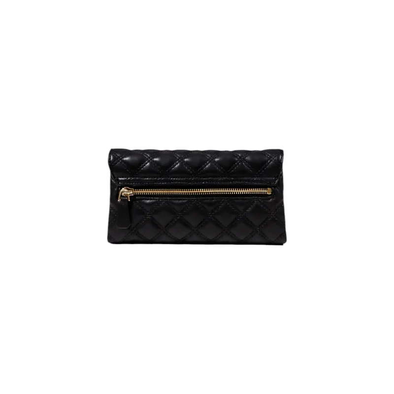 Schwarze Polyurethan Damenhandtasche mit Innentaschen
