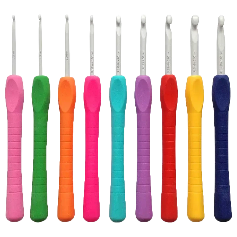Easy Grip Häkelnadel-Set 9-teilig