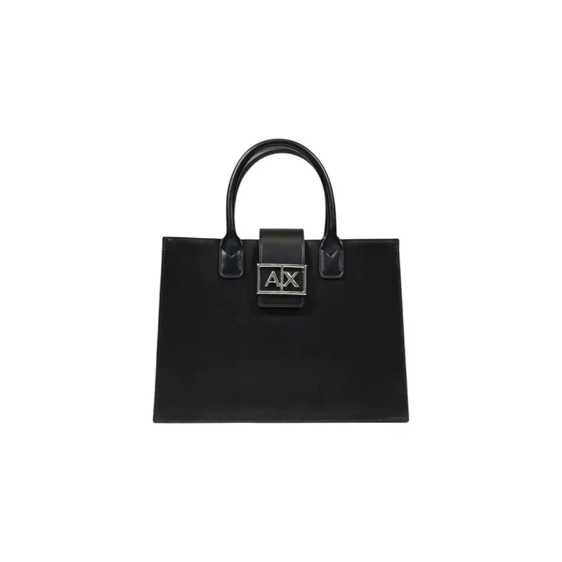 Armani Exchange Schwarze Handtasche mit Schultergurt