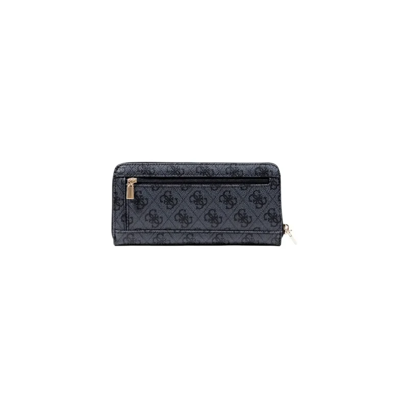 Guess Grau Print Zip Brieftasche mit mehreren Fächern