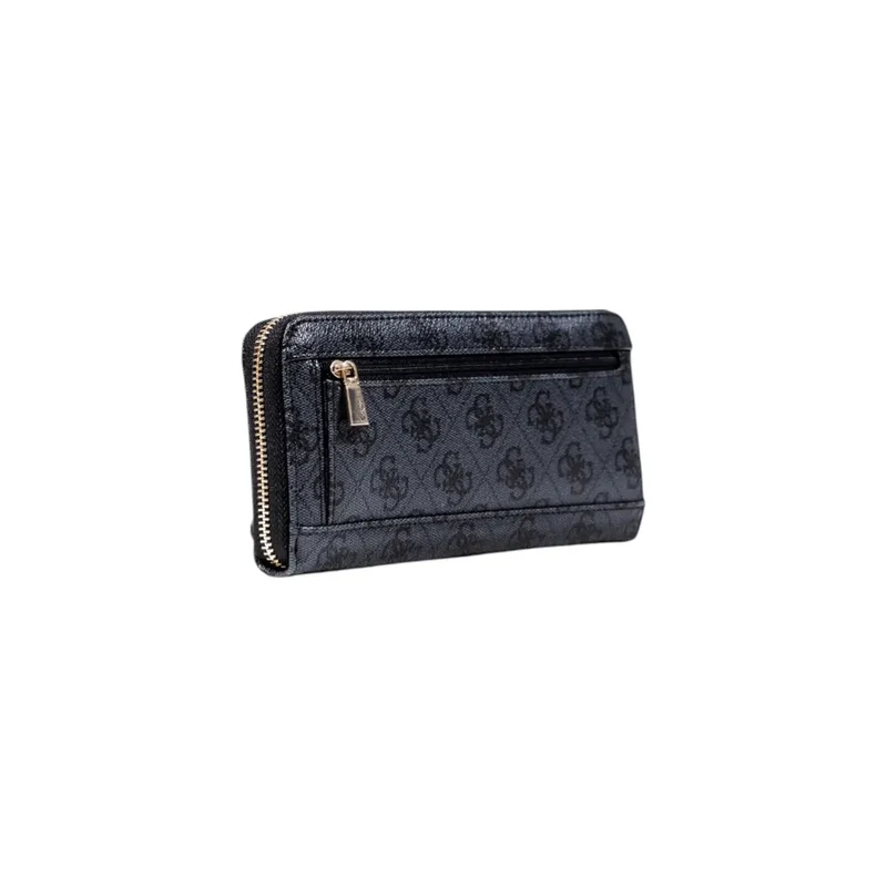 Guess Grau Print Zip Brieftasche mit mehreren Fächern