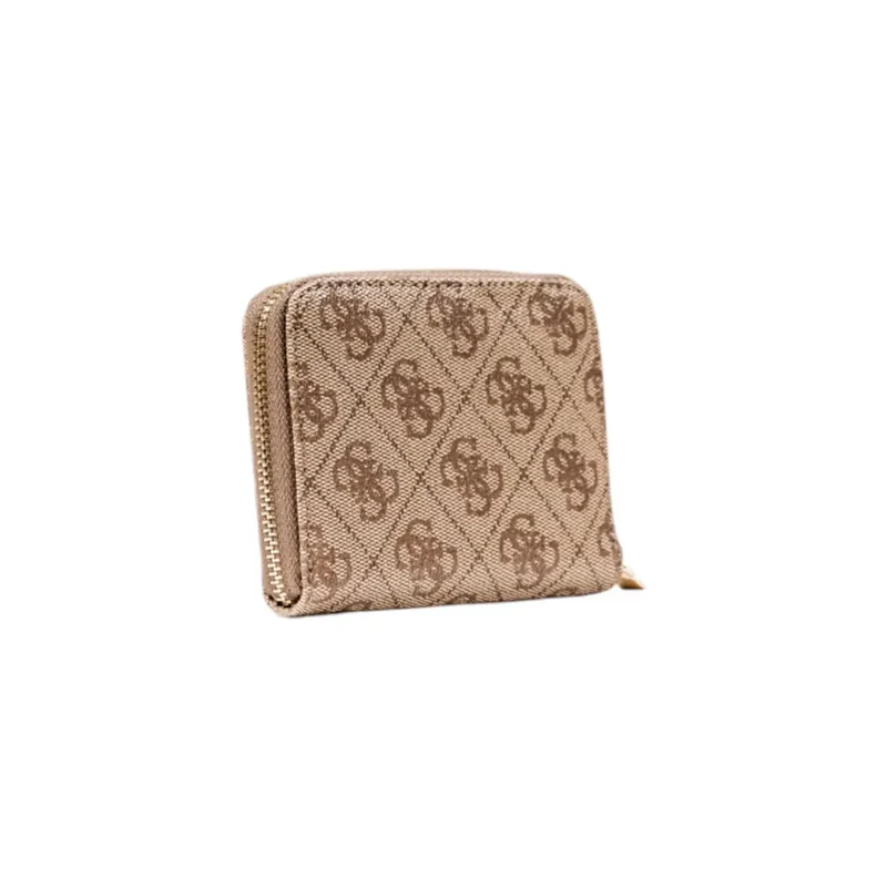 Guess Women Beige Print Zip Geldbörse Herbst Winter Kollektion