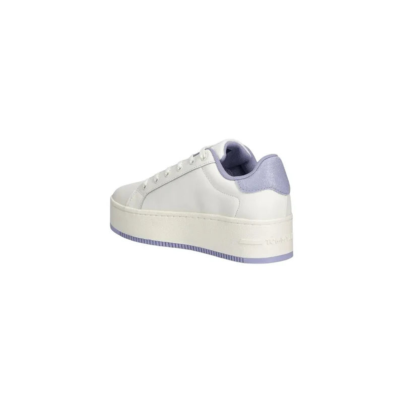 Tommy Hilfiger Jeans Weiße Ledersneaker für Damen