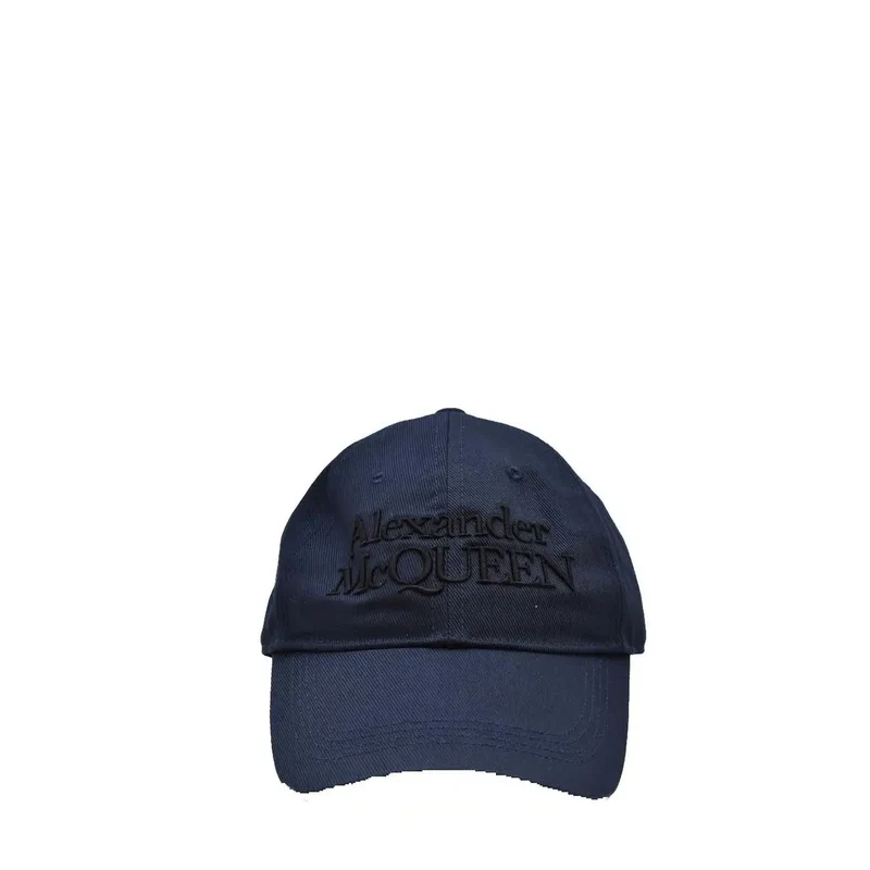 Alexander Mcqueen Marineblaue Baseballkappe
