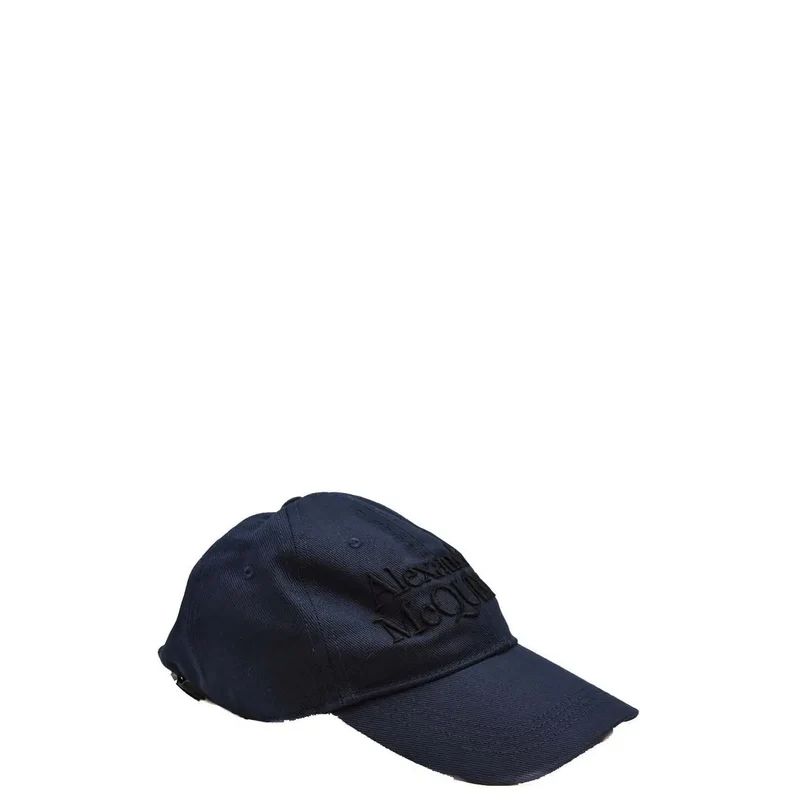 Alexander Mcqueen Marineblaue Baseballkappe